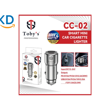 شارژر فندکی خودرو توبیز CC-02 - شارژ 30 واتی