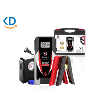 جامپ استارتر و پاوربانک Toby مدل X6 کمپرسور دار - ظرفیت 6000mAh
