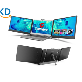 مانیتور قابل حمل Teamgee 14" Full HD با اسپیکر و استند قابل تنظیم