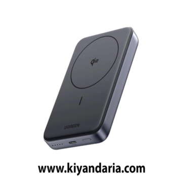پاوربانک قابل حمل مغناطیسی   Ugreen Nexode 10000mAh، با نور فلاش، 15 وات، مشکی