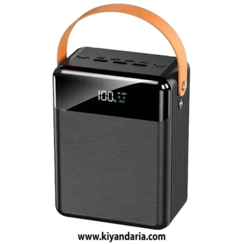 پاوربانک سیمی شارژ سریع Lenyes 80000mAh رنگ (مشکی)