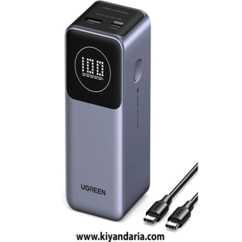 پاوربانک 12000 میلی آمپر Ugreen Nexode (نقره ای / مشکی)