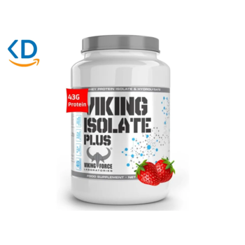 پروتئین وی ایزوله Viking Force Isolate Plus طعم توت‌فرنگی –  2300 گرم