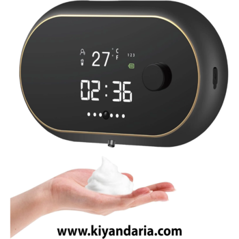 دستگاه دیواری مایع ریز اتوماتیک کف ساز KASTWAVE - مشکی