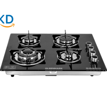اجاق گاز صفحه‌ ای 2 شعله اولسنمارک Olsenmark OMCH1823 - شیشه سکوریت و فندک اتوماتیک