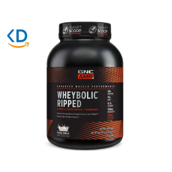 مکمل بدنسازی GNC AMP Wheybolic Ripped – طعم وانیل