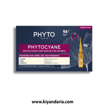 سرم ضد ریزش موی Phyto Cyane مخصوص بانوان مدل Anti-Fall حجم 5 میلی لیتر