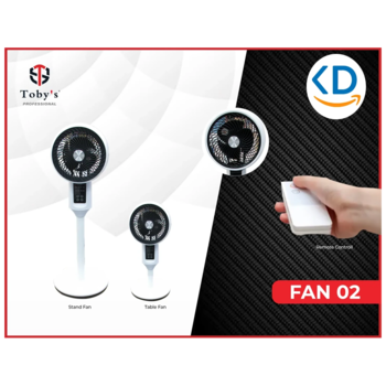 پنکه پایه‌ دار عمودی توربینی توبیز Fan-02 ، کنترل از راه دور