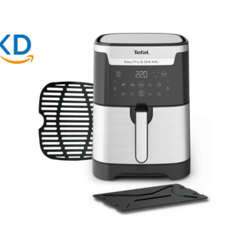 سرخ کن بدون روغن تفال EY801D27 – Easy Fry & Grill دیجیتال 2 در 1، ظرفیت 6.5 لیتر