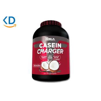 پودر پروتئین کازئین تسلا نوتریشن مدل Casein Charger وزن 3 کیلوگرم - طعم وانیل نارگیل