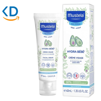 کرم صورت کودک Mustela Hydra Bébé حجم 40 میلی لیتر