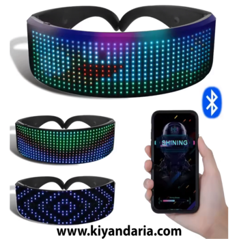 عینک LED هوشمند بلوتوثی نورانی – عینک نورپردازی RGB Shining Glasses