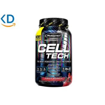 پودر مکمل Muscletech Cell Tech سری Performance با طعم Fruit Punch