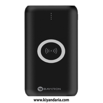 پاوربانک Baykron مدل BA-PB-BLK-100-W – ظرفیت 10,000 میلی‌آمپرساعت