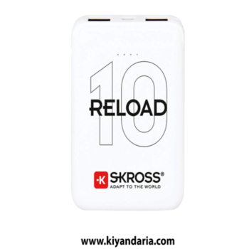 پاوربانک 10000 میلی آمپر SKROSS مدل Reload 10 رنگ سفید