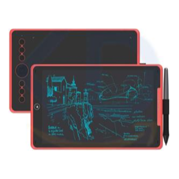 تبلت طراحی Huion H320M با قلم بدون باتری صفحه LCD - قرمز 