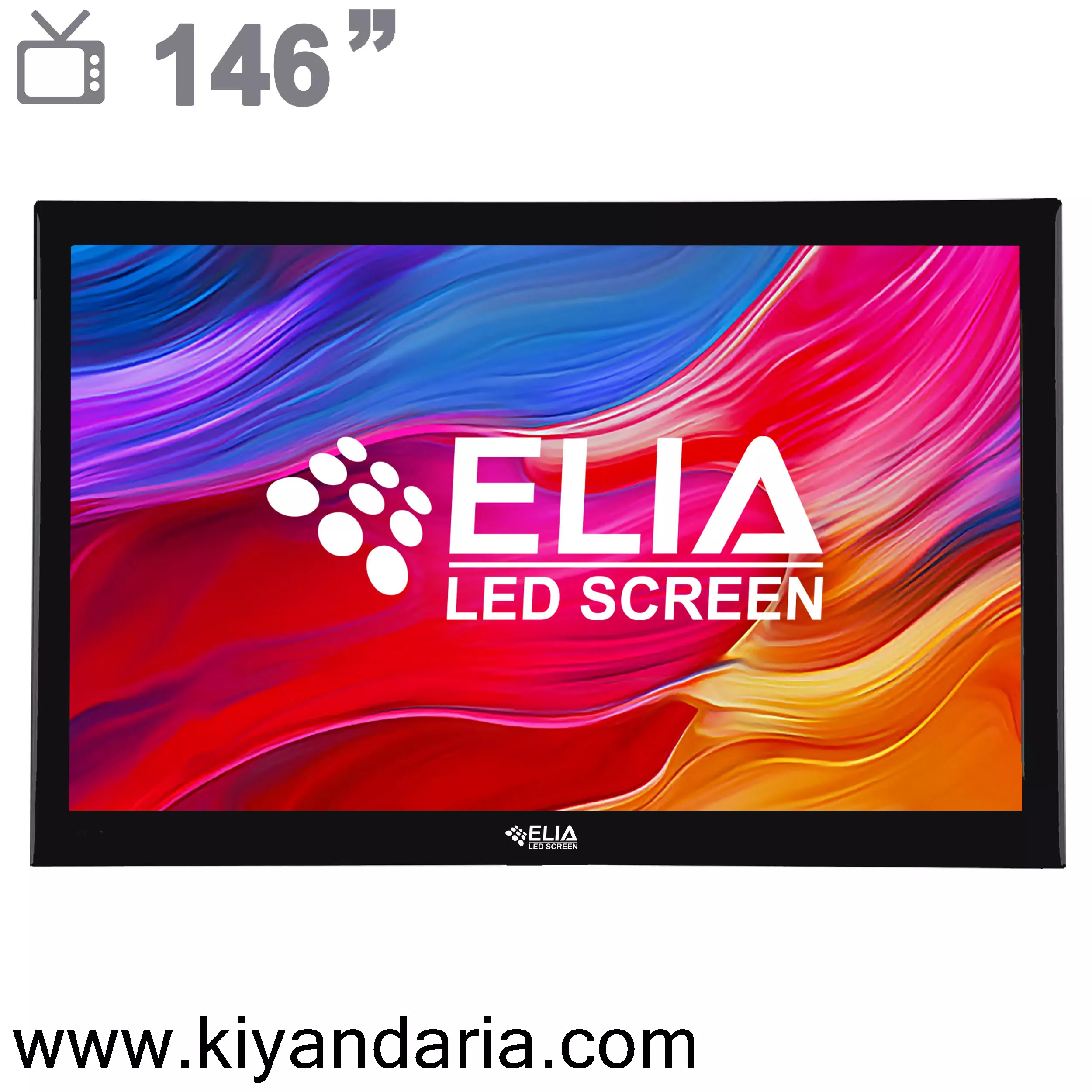 تلویزیون ال ای دی ایلیا مدل 146MEGATV سایز 146 اینچ