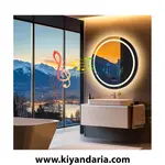 آینه حمام 80 سانتی متری LED، برند Wisfor با اسپیکر بلوتوث و ویژگی های هوشمند، نمای اصلی