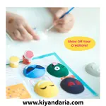 کیت قالب گیری و رنگ آمیزی ایموجی خندان، نمای نزدیک