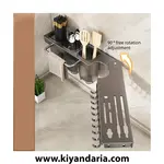 ارگانایزر چندمنظوره ی آشپزخانه با طراحی تاشو و نصب دیواری، نمای نزدیک