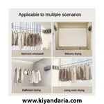بند رخت دو لاین جمع شونده 5.1 متری استیل ضدزنگ، نمای کلی