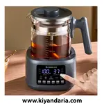 کتری برقی چندکاره شیشه‌ای kbxstart مدل OBS-13C01 نمای در حال کار 