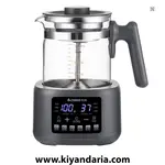 کتری برقی چندکاره شیشه‌ای kbxstart مدل OBS-13C01 نمای رو به رو