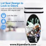 سطل زباله هوشمند لمسی U-HOOME مدل 12 لیتری با درب اتوماتیک و سنسور حرکتی نمای داخلی