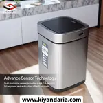 سطل زباله استیل هوشمند EKO مدل EK9252R با درب سنسوردار و شارژی نمای کلی