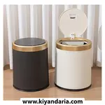 سطل زباله هوشمند Blue Coral مدل QY-G19-12 با سنسور اتوماتیک - سفید نمای جلو