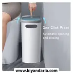 سطل زباله خانگی 10 لیتری VIE LENTE با درب فشاری نمای دکمه