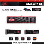 عکس جعبه  صفحه کلید گیمینگ مکانیکی نیمه اپتیکال BLOODY B2278 8-Key Light Strike (LK)