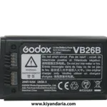 باتری GODOX V1 VB26B برای V1 V1C V1S V1N V1F V1O.نمای جلو