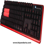 نمای بغل صفحه کلید گیمینگ مکانیکی نیمه اپتیکال BLOODY B2278 8-Key Light Strike (LK)