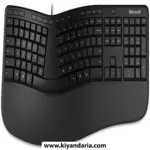 کیبورد ارگونومیک MICROSOFT با تکیه‌ گاه کف دست مدل LXM-00001 نمای کلی