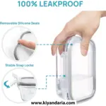 ست 8 عددی ظرف شیشه ای نگهداری غذا Vtopmart مدل SVM0601005-خاکستری نمای نزدیک