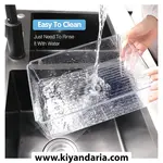 ست 10 عددی ارگانایزر شفاف یخچال KUMD با درب و سه سایز مختلف نمای شست و شو