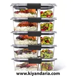ظرف نگهدارنده غذا Rubbermaid مدل Brilliance بسته 5 عددی نمای اصلی