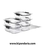 ظرف نگهدارنده غذا Rubbermaid مدل Brilliance بسته 5 عددی نمای نزدیک