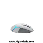 ماوس گیمینگ بی‌سیم Logitech G502 X Plus سفید.نمای کنار