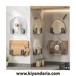 ست دو عددی قلاب آویز دیواری چوبی، نمای دور