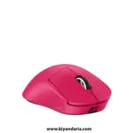 ماوس گیمینگ بی سیم Logitech PRO 2 LIGHTSPEED صورتی.نمای بالا