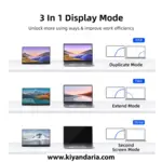 مانیتور قابل حمل گیمینگ Justthink مدل 14.1 اینچ لمسی IPS با درگاه USB-C و HDMI کاتالوگ