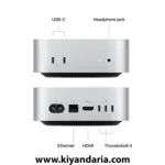 مینی کیس اپل مدل تراشه M4 - رم 16 گیگابایت و SSD 256GB - نقره ای نمای کلی