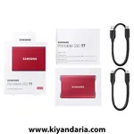 هارد اکسترنال SSD سامسونگ مدل T7 ظرفیت 500 گیگابایت - قرمز نمای جعبه