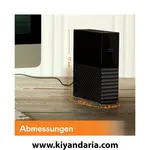 هارددیسک اکسترنال وسترن دیجیتال مدل My Book Desktop ظرفیت 4 ترابایت نمای دوری