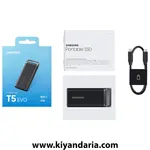 هارد اکسترنال SSD سامسونگ مدل T5 EVO ظرفیت 4 ترابایت نسل اول - مشکی نمای جعبه
