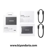هارد اکسترنال SSD سامسونگ مدل T7 ظرفیت 500 گیگابایت - خاکستری نمای جعبه