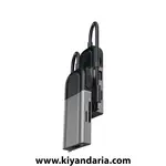نما دوم هاب 6 در 1 USB-C URTECH با خروجی 4K و محافظ حریم خصوصی صفحه نمایش