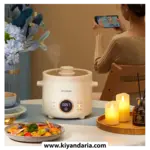پلوپز برقی چند کاره 2 لیتری kbxstart با قابلمه سرامیکی و قابلیت بخارپز و سرخ‌ کن نمای کلی
